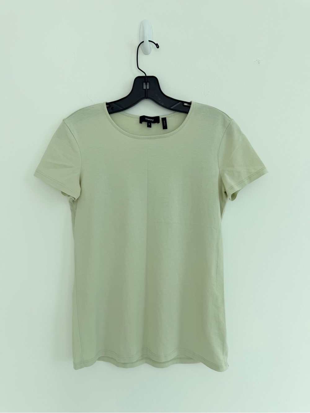 Theory Light Sage Short Sleeve Crewneck Tee